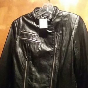 bebe genuine  leather jacket perfect condition